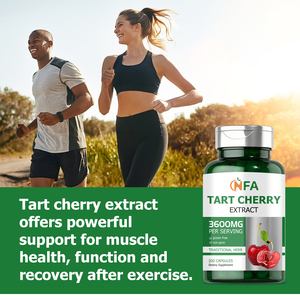 OEM ODM Tart Cherry Capsules with Tart Cherry Extract Support Exercise Recovery Muscle Health Exercise Recovery Immune - Product Image 5