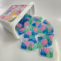 OEM deterjen Laundry Pods kapsul cuci manik-manik Pod cair dalam bubuk 1 Aroma untuk pembersih Booster sabun Gel kapsul