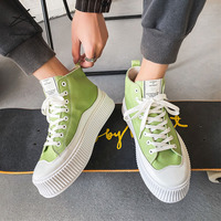 Chaussures de sport à plateforme pour hommes, semelle extérieure épaisse à lacets, semelle souple, mode 2022