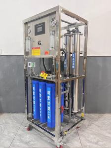 500L/giờ hộ gia đình Thiết bị xử lý nước 220V thép thẩm thấu ngược RO nhà máy hệ thống lọc nước với PLC 1 năm bảo hành - Product Image 3