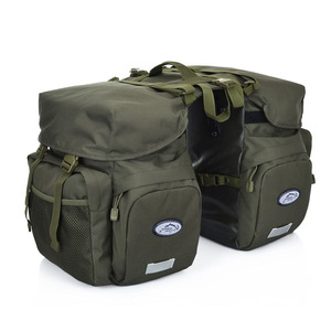 Personalizado bicicleta Panniers impermeável bicicleta pendulares sela sacos com capa de chuva e reflexiva guarnição montando saco para ciclismo - Product Image 1