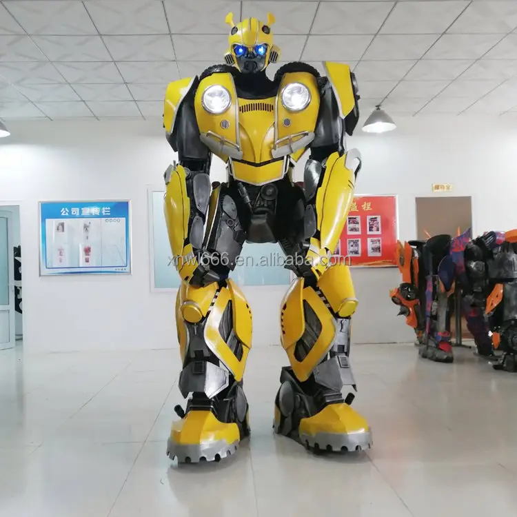 도매 웨어러블 LED 대형 소품 갑옷 캐릭터 로봇 의상 거대한 웨어러블 로봇 마스코트 코스프레 로봇 변압기