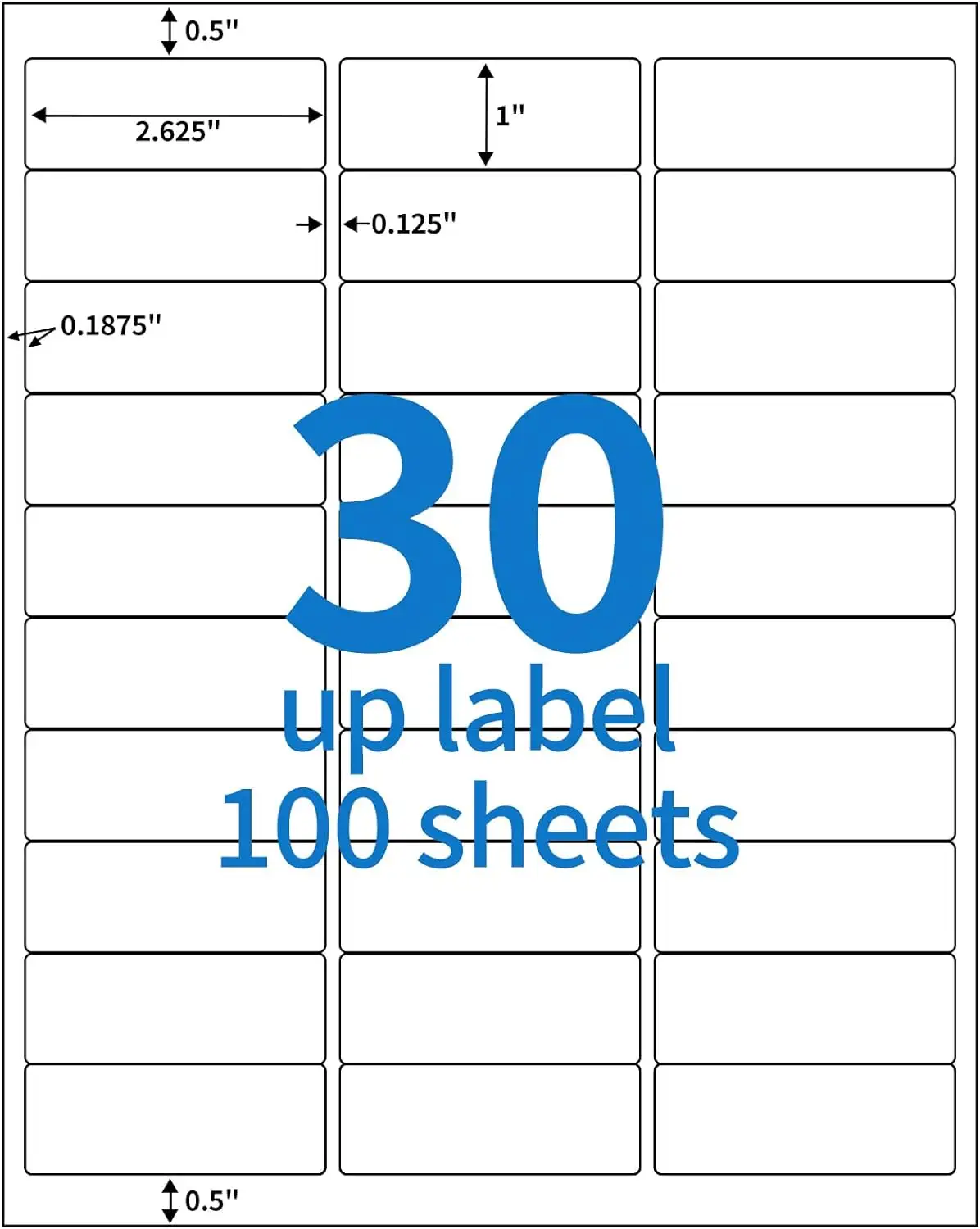 Geri dönüşümlü A4 su geçirmez yapışkanlı etiket yarım kağıt etiket levha boş etiketler ekspres kargo için