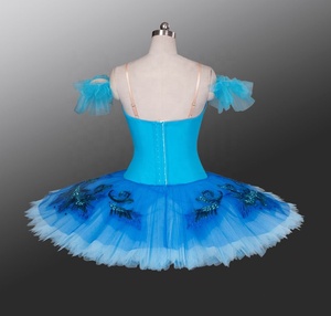 Oiseau bleu professionnel pour femmes fil au crochet à volants <span class=keywords><strong>Tulle</strong></span> Ballet <span class=keywords><strong>Tutu</strong></span> robe classique bleu adulte danse <span class=keywords><strong>Tutu</strong></span> - Product Image 3