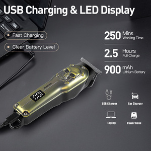 Tondeuse à cheveux rechargeable avec écran LCD SOLIMPIA, tondeuse à cheveux électrique professionnelle - Product Image 6