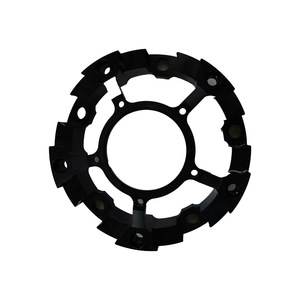 Conjunto de Cubo de Engranaje de Aleación de Aluminio Mecanizado por CNC Personalizado, Disco de Aluminio Anodizado Negro con Múltiples Orificios para Equipos de Automatización - Product Image 3