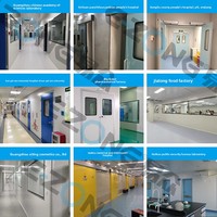 Portes à double battant en acier prélaqué pour salles d'examen hospitaliers, salles d'opération, salles de soins intensifs et salles de services – Design moderne