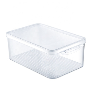 clear food container, Stackable refrigerator organizer bins with lids, Freezer, Kitchen cabinet,Pantry organization and storage