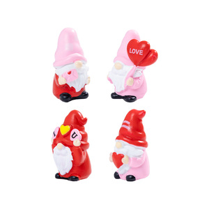 Statues miniatures de nains amoureux pour la Saint-Valentin, figurines de gnomes en résine miniatures pour jardin féerique, décoration de table, artisanat DIY, ornement - Product Image 5