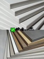 Meubles de cuisine modulaires modernes en aluminium alvéolé, étanches, ensemble complet d'armoires pour projets d'appartements