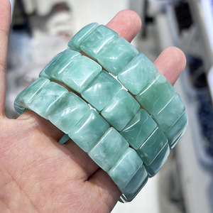 Braccialetto di <span class=keywords><strong>pietra</strong></span> amazzonite naturale portafortuna <span class=keywords><strong>pietra</strong></span> curativa gioielli amazzonite grano di seta - Product Image 6