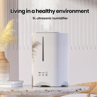 Diffuseur d'huiles essentielles de bureau intelligent à ions négatifs, humidificateur ultrasonique à remplissage par le haut pour la maison et le bureau - Offre Spéciale