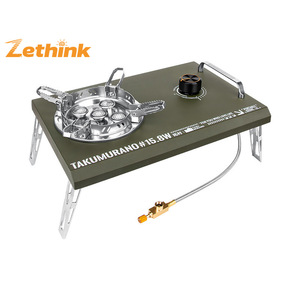 ZT-007-01 大功率不锈钢便携式户外燃气炉，适用于豪华露营 IGT 桌面烧烤炉，使用丁烷燃料 - Product Image 1