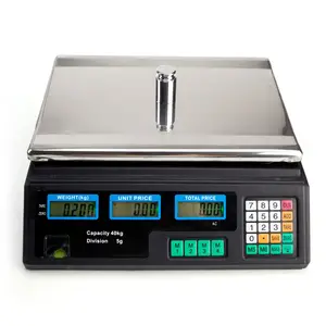 야채 디지털 가격 컴퓨팅 규모 40kg/5g Eletronic 상업 가격 Scalewith LCD 디스플레이 소매점