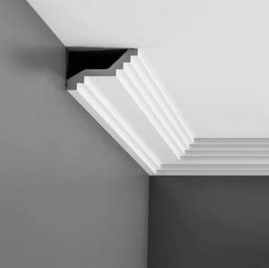 Corniche décorative <span class=keywords><strong>en</strong></span> <span class=keywords><strong>mousse</strong></span> PU sculptée <span class=keywords><strong>en</strong></span> <span class=keywords><strong>polyuréthane</strong></span>, imitation bois, pour coins de plafond - Product Image 4