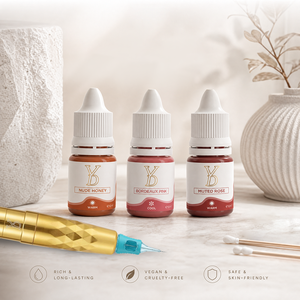 Ensemble de pigments pour <span class=keywords><strong>tatouage</strong></span> des lèvres YDPMU 10 teintes, pigment organique semi-permanent PMU pour la correction de la couleur des lèvres - Product Image 6