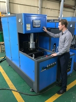 Machine de soufflage de bouteilles PET semi-automatique 2000 BPH, équipement de fabrication de bouteilles pour la production d'emballages