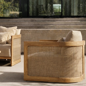 Luxuriöses Garten-Sofa-Set aus Teakholz für Hotels – Moderne Outdoor-Möbel für Villengärten, Terrassen und Pools – Wasserdicht und Sonnenbeständig aus Massivteak - Product Image 6