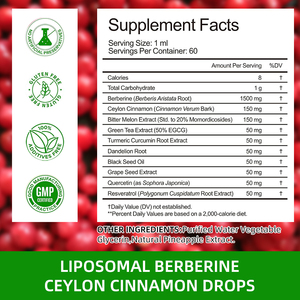 Greenpie Integratore Liquido Orale Vegano di Berberina 60ml per Sistema Immunitario e Digestione, Estratto Erboristico - Product Image 2