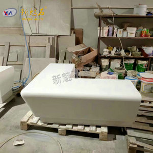 Nouvelle banc en béton apparent Magic Stone, spécifications personnalisées, utilisation intérieure/extérieure, aménagement paysager - Product Image 2