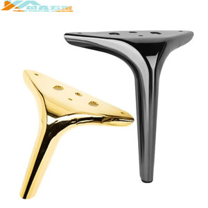 Patas de soporte de metal engrosadas para muebles, en negro, dorado, plateado y gris, 4 colores, resistentes a la oxidación, para sofá, mesa, gabinete, baño - Product Image 2