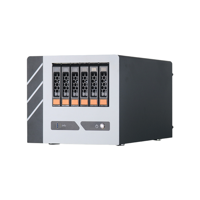 Hot-Swappable 8-Drive NAS PC Case with Mini-ITX Motherboard Home Storage Server with Power Supply and Fan Used Stock Product