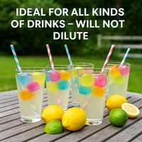 Glaçons réutilisables de 2,5 cm, cubes de glace carrés en plastique colorés, glaçons recongelables pour les boissons