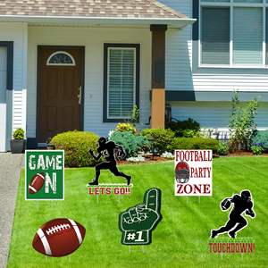 Panneau de jardin sur le thème du football, best-seller, pour les États-Unis et le Canada, sports de plein air, décoration de fête de la Coupe du monde, panneau de jardin transfrontalier - Product Image 1