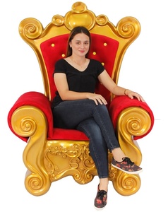 Silla de Trono de Santa Claus Grande de Fibra de Vidrio para Decoración Navideña Interior/Exterior, Venta al por Mayor de Fábrica - Product Image 4