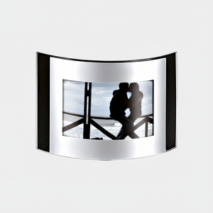 Cadre photo métallique de luxe 180x130mm en fer et alliage de bois - Brillant - Pour décoration intérieure, table, mariage - Tailles 50x70, 30x40, 40x60 - Product Image 2