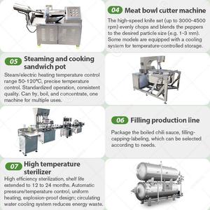 Pepper Chili Sauce Colloid <b>Grinding</b> Complete Manufacturing <b>Paste</b> Jam Puree Make Production Line - Product Image 4
