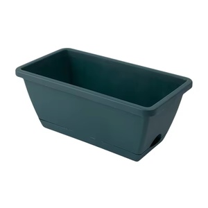 Hintcan Glazed Minimalist <strong>Plastic</strong> Flowerpot Simulated Flowers for Balcony Vegetable Flower Growing Big Rectangle <strong>Planting</strong> <strong>Trough</strong> - Product Image 6