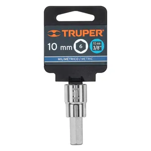 Set di 6 Chiavi a Bussola Esagonali da 10mm, Attacco da 3/8", TRUPER - Product Image 4