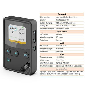 Perangkat TDCS Kit stimulasi otak arus langsung transkranial 4.5mA DC AC denyut nadi TVN kepala telinga pemijat pereda stres - Product Image 4