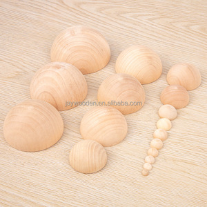 Dang dở 2 inch tự nhiên nhỏ bằng gỗ nửa quả bóng cho gỗ thủ công mỹ nghệ và diy dự án bằng gỗ bóng 50 mét - Product Image 5