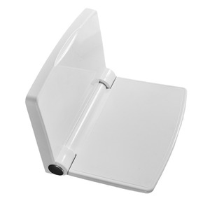 ที่นั่งอาบน้ำแบบพับได้ปลอดภัยสำหรับผู้สูงอายุติดผนังสีขาวมีขนาดแตกต่างกัน - Product Image 3