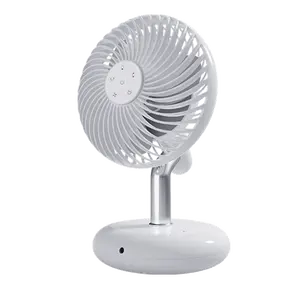 wholesale 5200mAh rechargeable usb mini desktop fanfor China factory desk fan portable fan time set