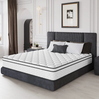 Matelas de Lit Personnalisé à Soulagement de Pression en Mousse à Mémoire de Forme et Latex, Taille King, Matelas à Ressorts Chinois