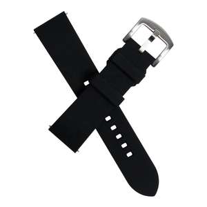 Bracelet en caoutchouc noir pour montre de plongée haut de gamme pour sports de plein air, étanche, en résine/caoutchouc/silicone, 20 mm 22 mm, accessoires de montre, vente chaude - Product Image 2