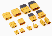 Ensemble de connecteurs de batterie XT60H/XT60E - Connecteurs mâles et femelles XT60 améliorés - pour batterie LiPo de drone RC/ESC/chargeur