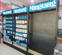 Présentoir d'accessoires de téléphone Mingtang, présentoir de décoration de sol de magasin mobile, présentoir d'accessoires de boîtier de téléphone portable