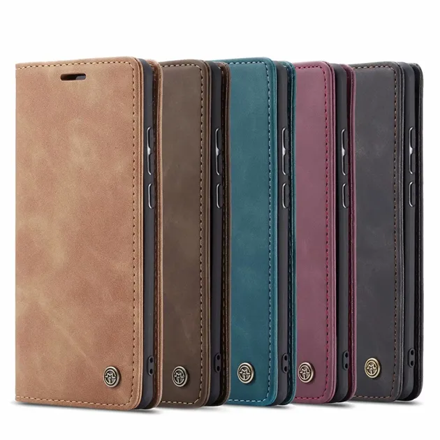 Caseme Magnetic Retro Wallet Leather Case For Iphone 14 13 Mini SE 2020 11 PRO MAX X XS MAX XR 8 7 PLUS 6 5 5S Flip Stand Cover