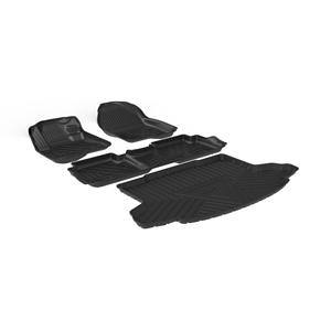 <span class=keywords><strong>Tapis</strong></span> de voiture pour <span class=keywords><strong>Honda</strong></span> <span class=keywords><strong>CRV</strong></span> Imperméable TPE Noir <span class=keywords><strong>Tapis</strong></span> de sol Personnalisé - Product Image 2