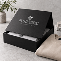 Boîte à chaussures rigide à fermeture magnétique personnalisée, boîte cadeau de luxe en carton noir pour baskets avec logo personnalisé pour l'emballage des chaussures