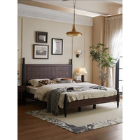 Neues Yu Si Ke Französisches Massivholz-Softbett FAS-Qualität Roteiche Doppelbett Langlebig & Komfortabel für Schlafzimmer
