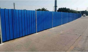 Barriera di traffico legata temporanea del recinto di accaparramento di acciaio colorato ondulato del cantiere all'aperto di alta sicurezza - Product Image 4