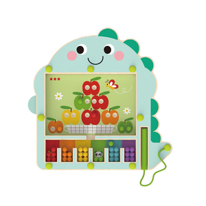 Dessin animé dinosaure Puzzle perle <span class=keywords><strong>labyrinthe</strong></span> <span class=keywords><strong>labyrinthe</strong></span> jeu de société enfants <span class=keywords><strong>labyrinthe</strong></span> conseil couleur tri et quantité jouets cognitifs - Product Image 1
