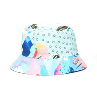 Gorra de Pescador Unisex con Diseño de Dibujos Animados Personalizada OEM BSCI, Gorro de Verano Transpirable con Protección Solar