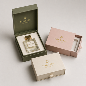 Caja de Cartón Reciclable y Ecológica con Logotipo Personalizado, Caja de Regalo de Perfume de Lujo para Cuidado de la Piel - Product Image 1