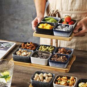 일본 빈티지 스타일 석기 세라믹 간장 접시 레스토랑 조미료 접시에 대한 친환경 미니 딥 그릇 - Product Image 2